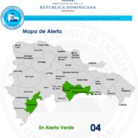 COE mantiene alerta verde para cuatro provincias por lluvias asociadas a onda tropical