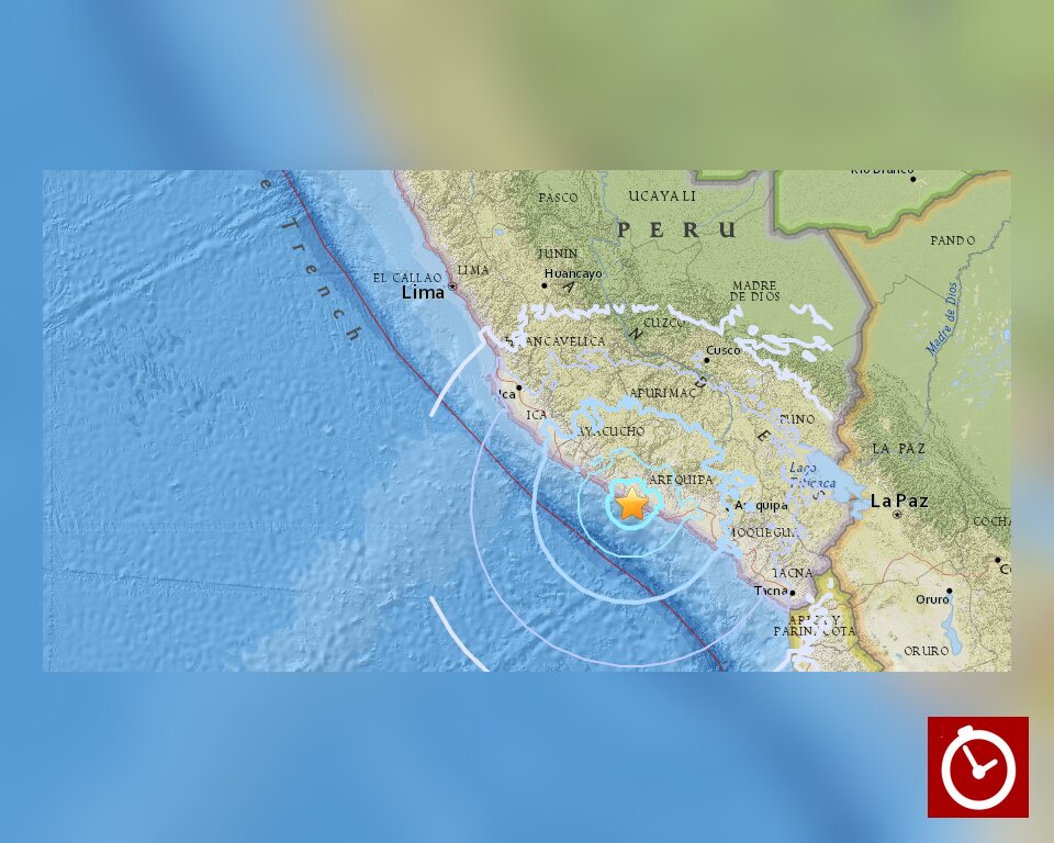Sismo de magnitud 5,1 remece la costa sur de Perú, pero descartan tsunami