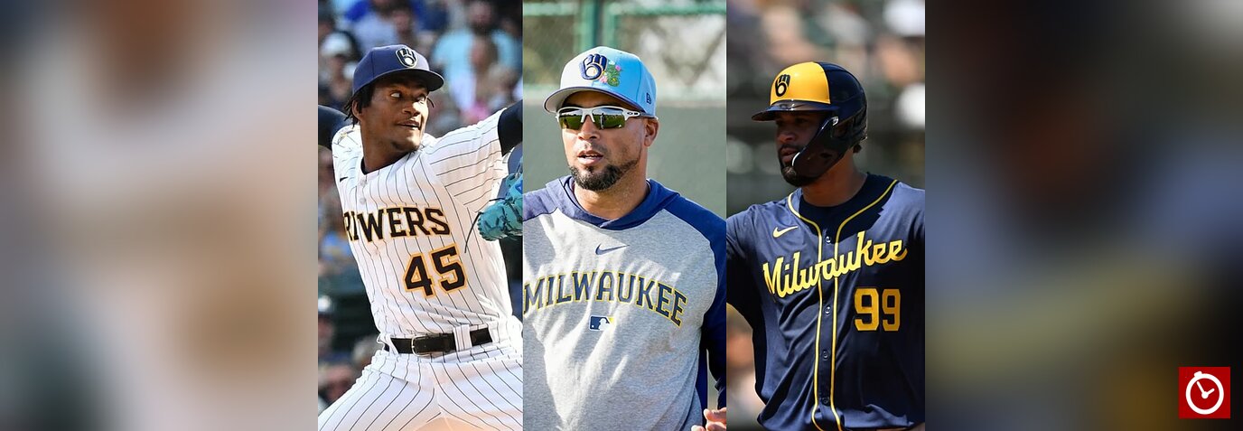 Los dominicanos que se pondrán el anillo de la Serie Mundial 2026 con Milwaukee: Gary Sánchez, Abner Uribe y Juan Sandoval