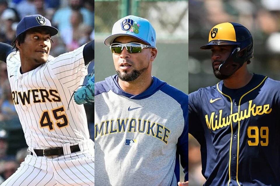 Los dominicanos que se pondrán el anillo de la Serie Mundial 2026 con Milwaukee: Gary Sánchez, Abner Uribe y Juan Sandoval