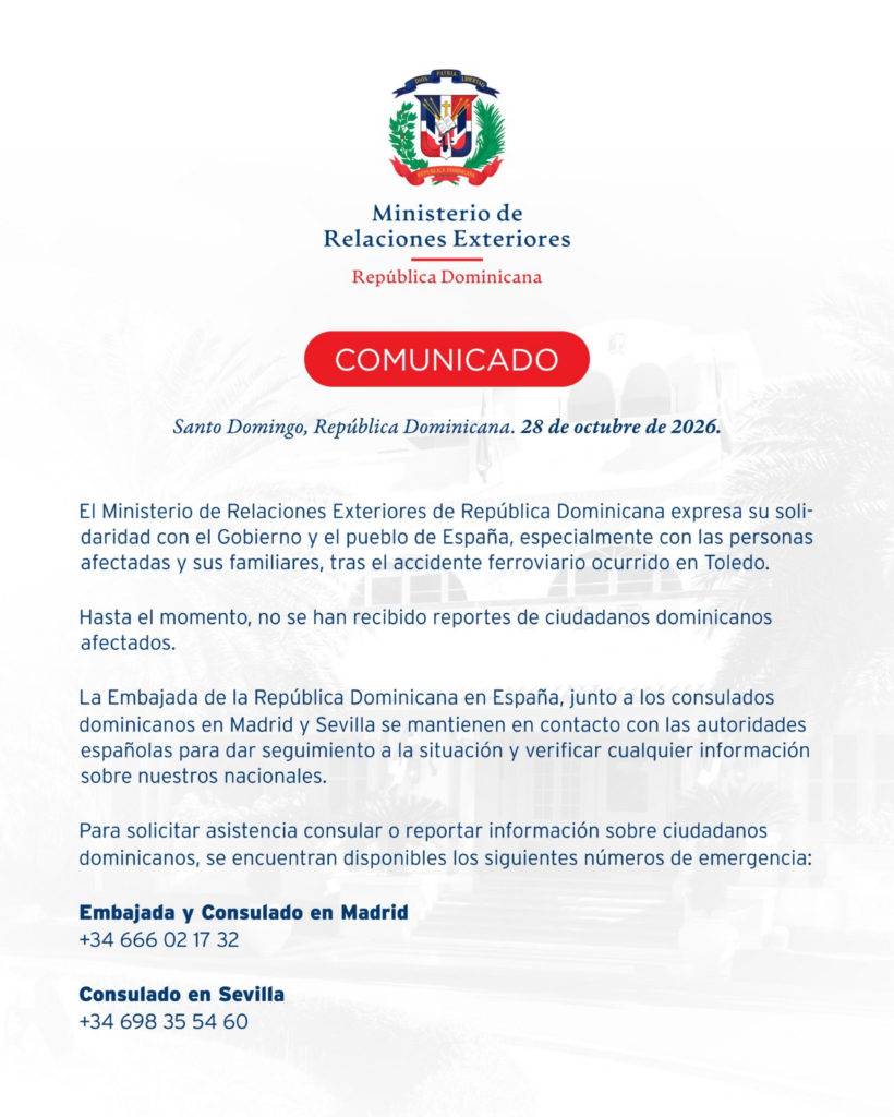 MIREX no reporta dominicanos afectados en tragedia de Toledo 1 | Noticias de hoy en República Dominicana image 123 | Noticias de hoy en De Último Minuto
