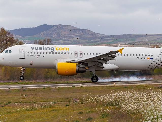 Avión aterriza de emergencia en Barcelona tras incendiarse un motor por impacto de aves