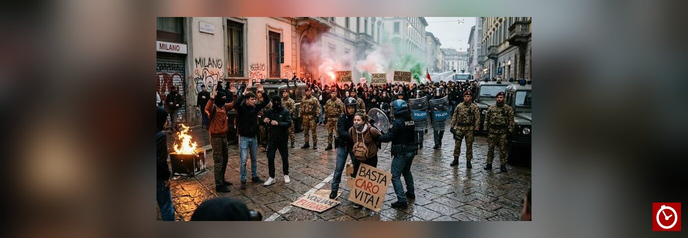 Italia aumenta la vigilancia policial ante nuevas protestas por la guerra y la inflación