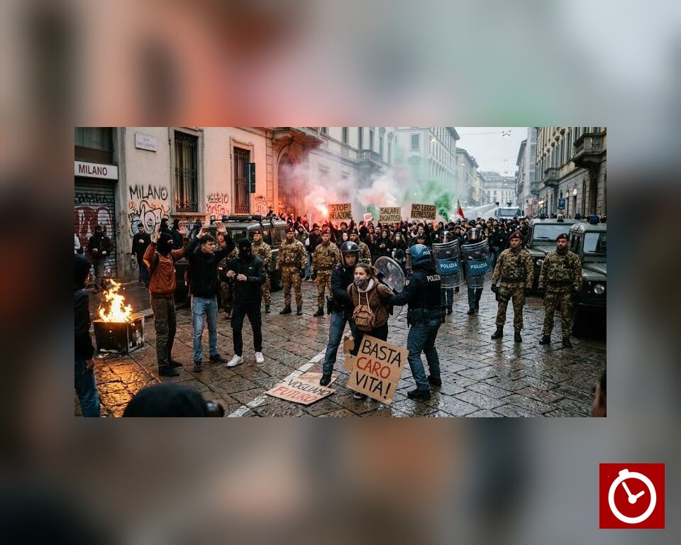 Italia aumenta la vigilancia policial ante nuevas protestas por la guerra y la inflación