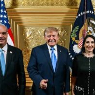 Abinader y Raquel Arbaje asisten a recepción de Donald Trump en Nueva York
