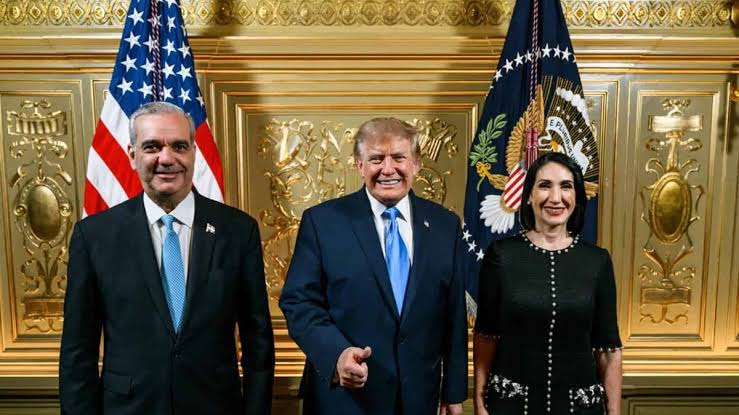 Abinader y Raquel Arbaje asisten a recepción de Donald Trump en Nueva York