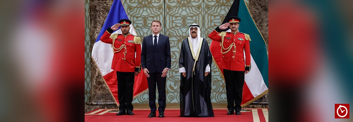 Macron aborda con el emir de Kuwait la cooperación económica y el conflicto en el Golfo