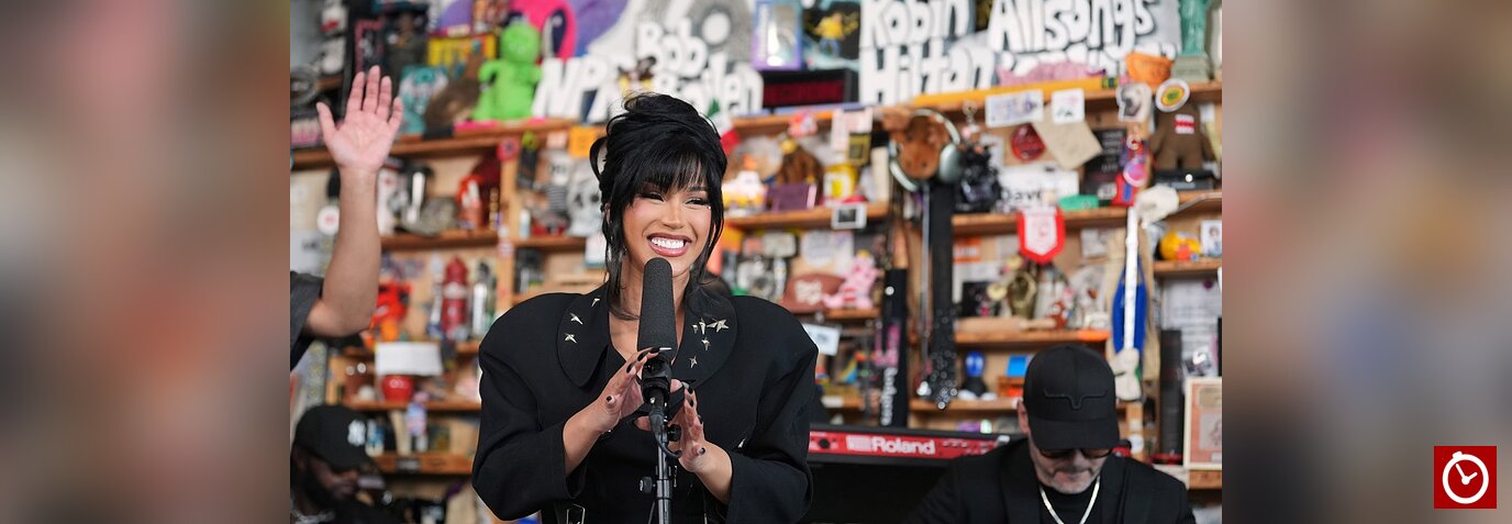 Cardi B conquista el Tiny Desk de NPR y hace un recorrido por sus mas grandes éxitos de su carrera