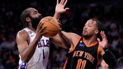 76ers, sin LeBron James, arrollan 120-97 a los Knicks en apertura de su pretemporada NBA