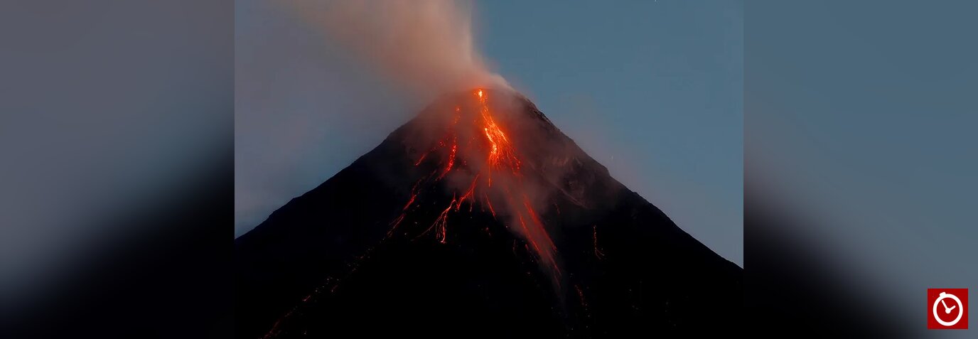 Filipinas ordena evacuar a más de un millar de familias tras la erupción del volcán Mayón