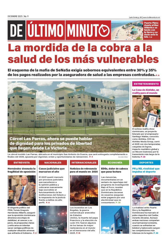 Portada de Edición diciembre 2025 | De Último Minuto impreso #11