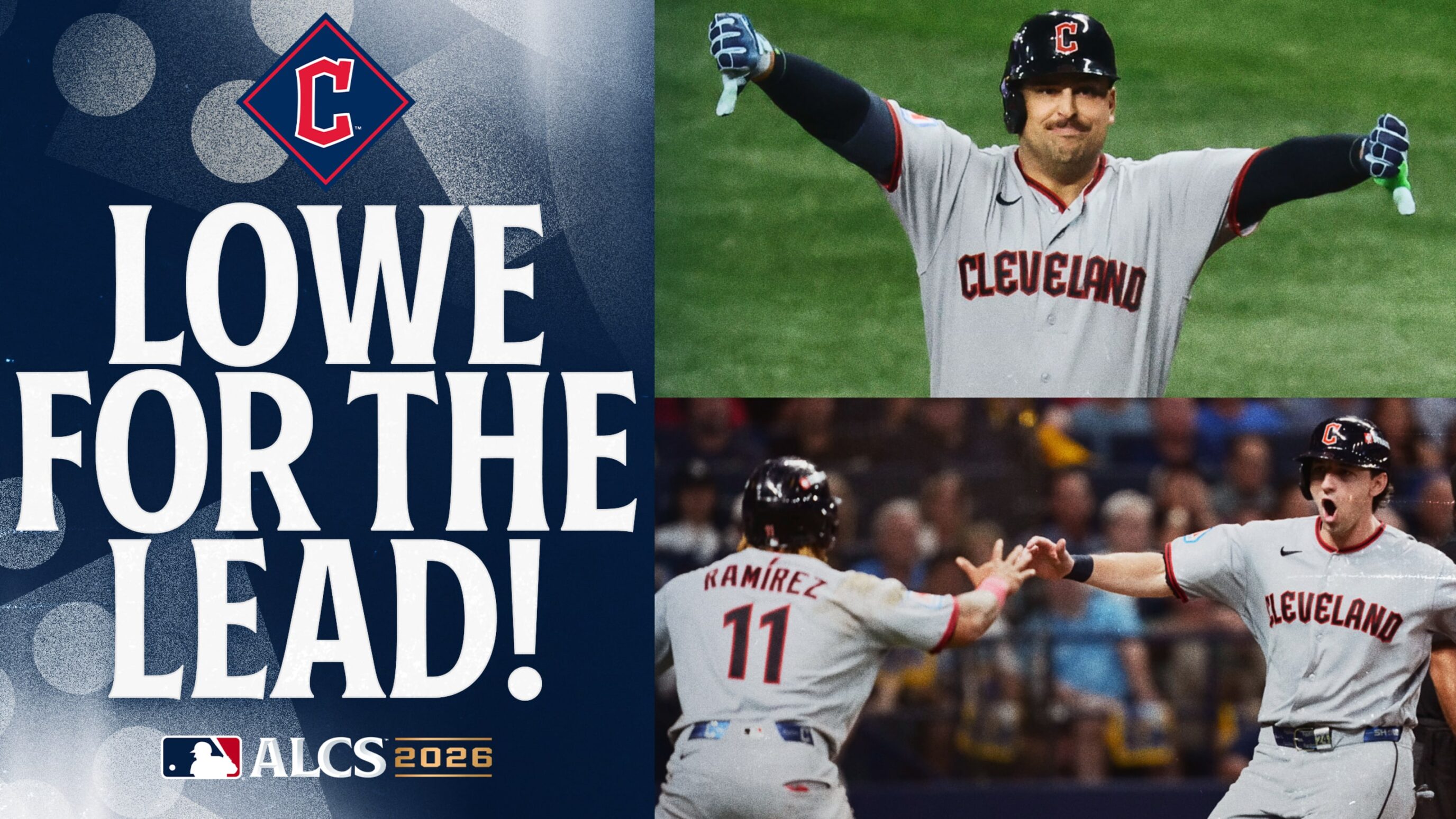 Cleveland viene de atrás y derrota 7-3 a Tampa Bay